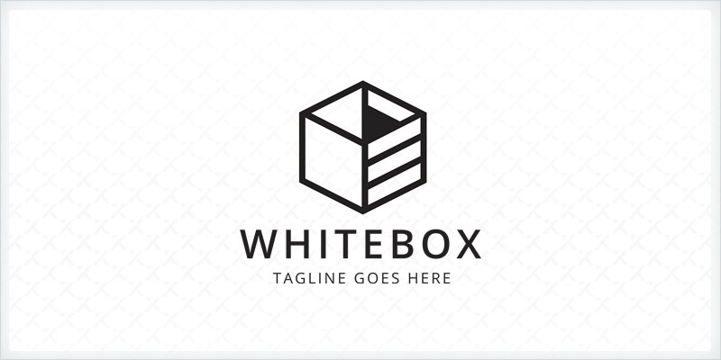 White Box Logo Template