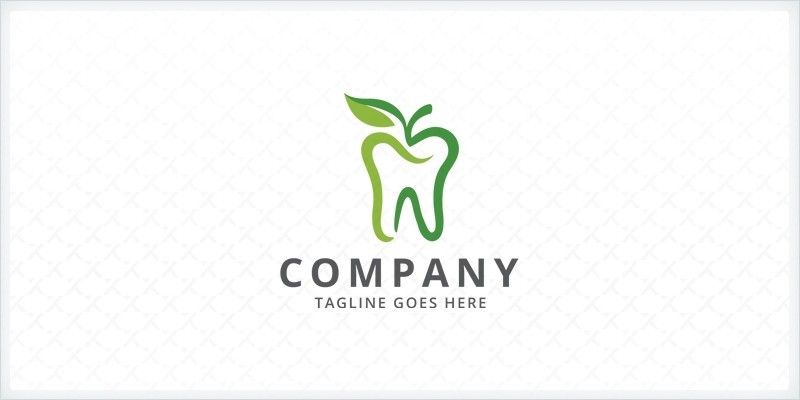 Apple Tooth - Dental Logo Template