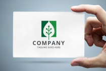 Green Leaf Technology Logo Template Screenshot 1