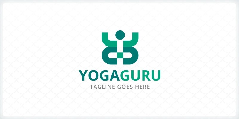 Yoga Guru - People Logo Template