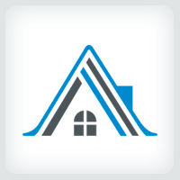 Letter A Home - Real Estate Logo Template