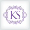 ks-letter-logo-template