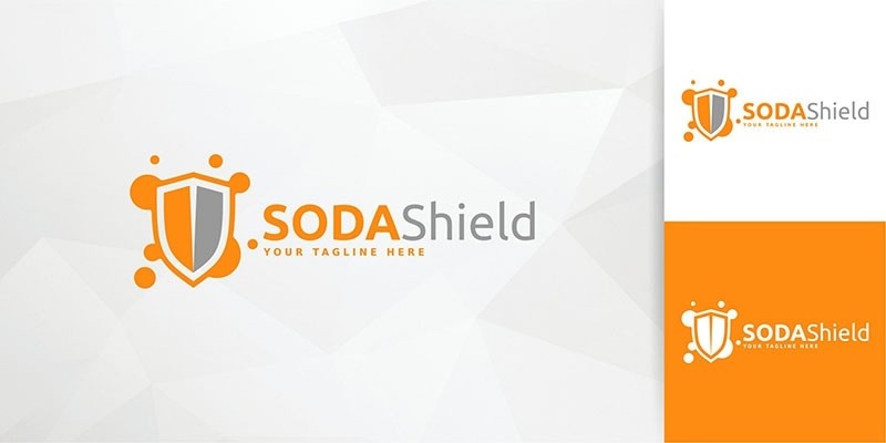 Soda Shield Logo Template