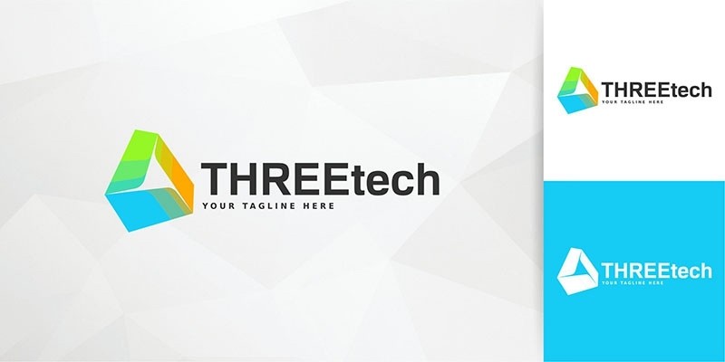 Three Tech Logo Template