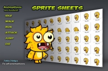 Monster Game Enemies Character Sprites Screenshot 2