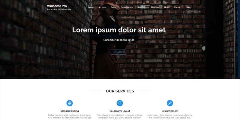 Winsome Pro WordPress Theme