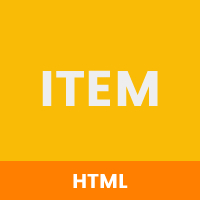 Item - One Page HTML Template