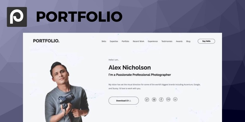 SitePoint Portfolio WordPress Theme