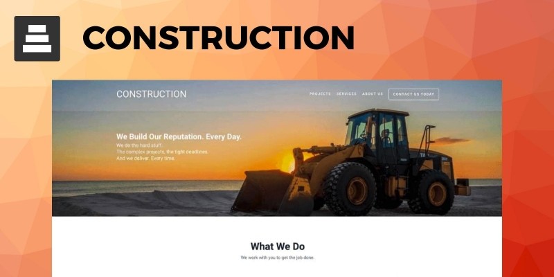 SitePoint Construction WordPress Theme