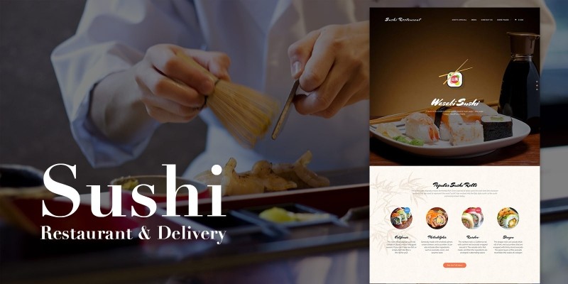 Sushi Restaurant WordPress theme