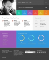Samuel - Resume And Portfolio WordPress Theme Screenshot 1