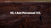 Personal V2 One Page HTML Portfolio Template  Screenshot 1