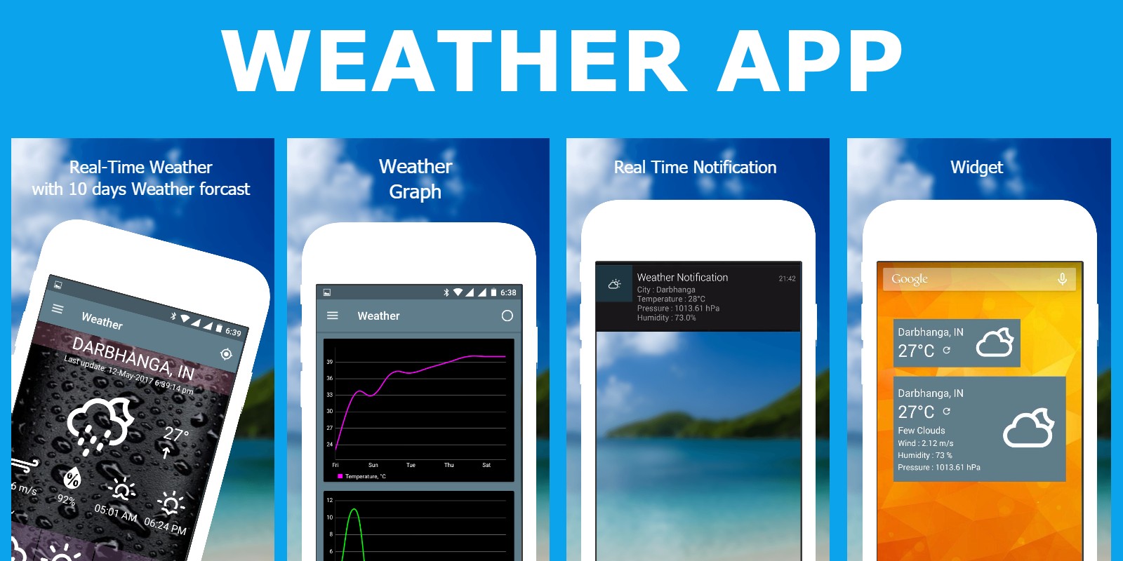 Weather App - Android Source Code by Kodeguy | Codester