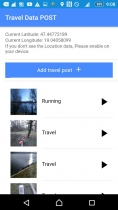 Travel Data Post - Ionic 3 App With PHP Backend Screenshot 2