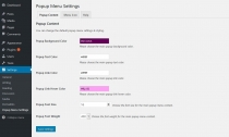 Popup Menu WordPress Plugin Screenshot 2