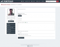 PHP Portfolio Script Screenshot 1