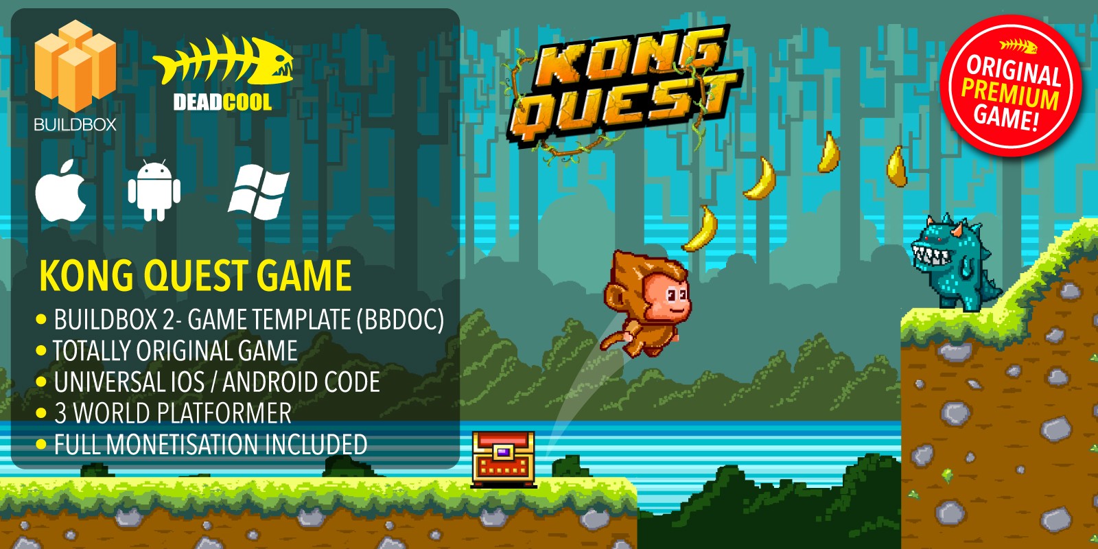 Kong Quest - BuildBox Game Template