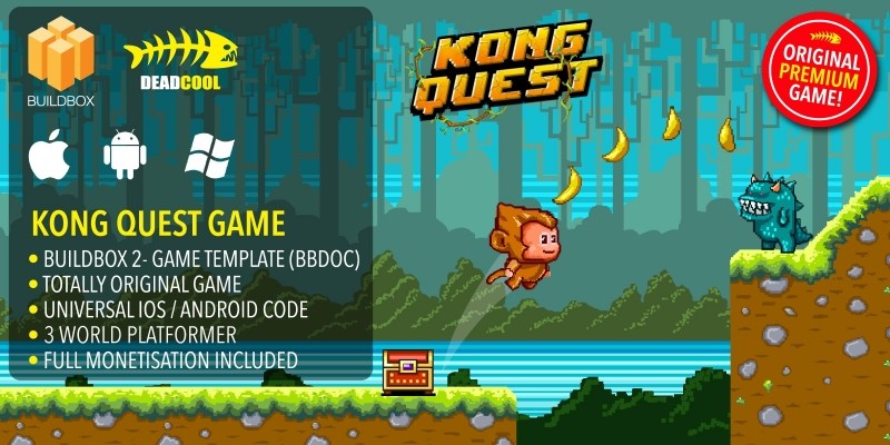 Kong Quest - BuildBox Game Template