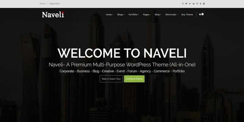 Naveli - Multi-purpose Responsive WordPress Theme