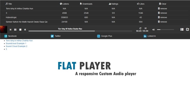 Flat Player