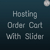 Responsive Hosting Order Form With Slider