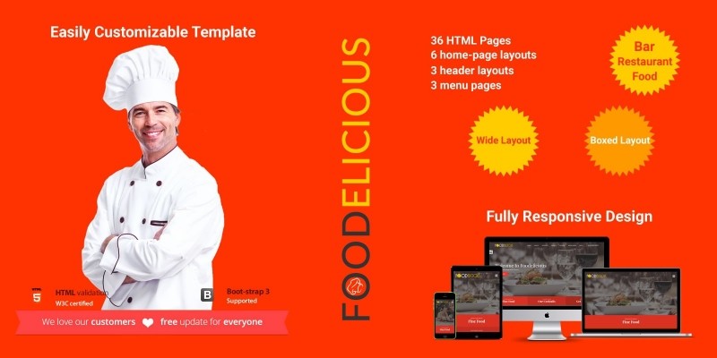 Foodelicious - Loung Bar Pub Restaurant Template