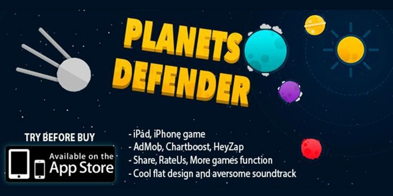 Planets Defender - iOS Source Code