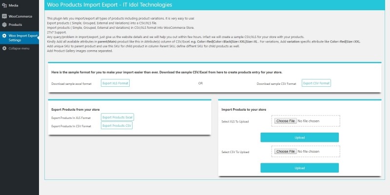 WooCommerce Import And Export Plugin