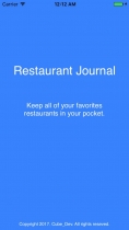 Restaurant Journal - iOS App Source Code Screenshot 7