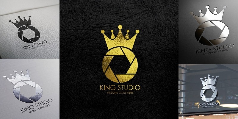 King Studio Logo Template