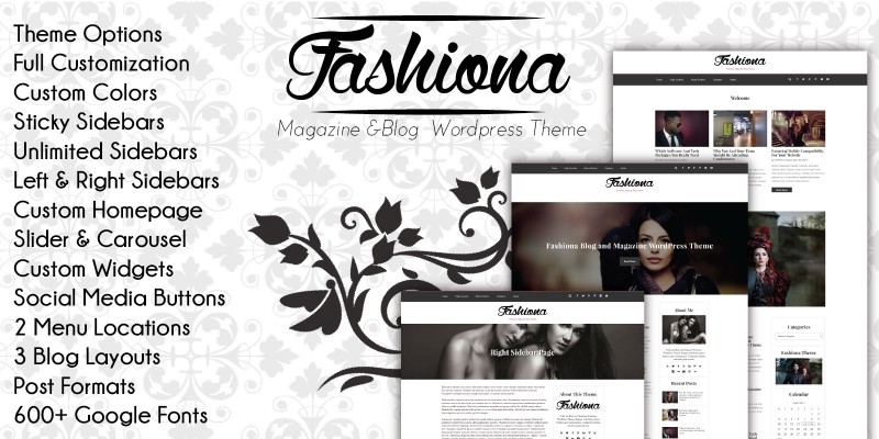 Fashiona - Magazine Blog WordPress Theme