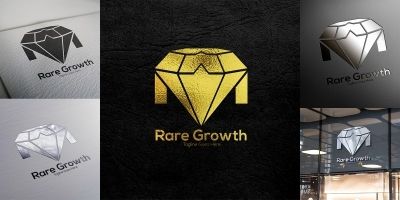 Rare Growth Logo Templete