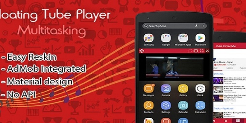 Floating App For Youtube Player - Android Template