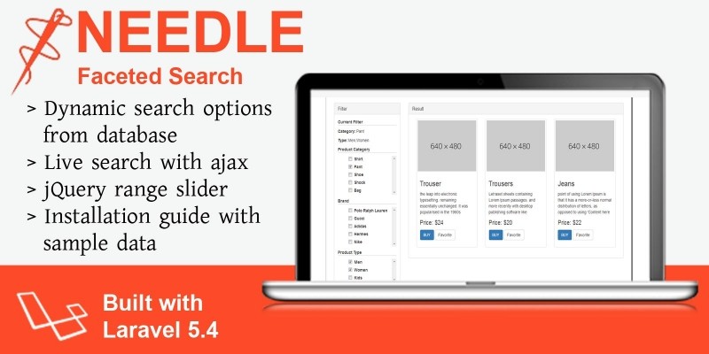 Needle - Faceted Search For Laravel