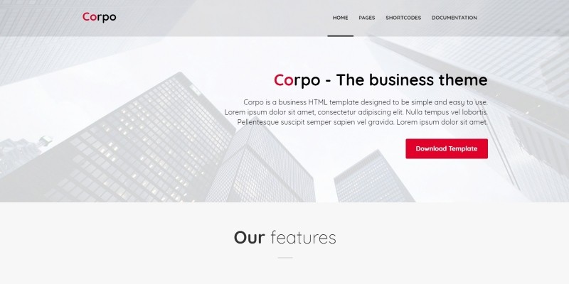 Corpo - Business HTML Template