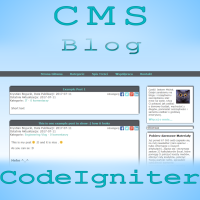 CMS Powered By CodeIgniter