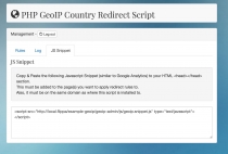 PHP GeoIP Country Redirect Screenshot 3