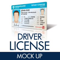 Driver License Mock Up