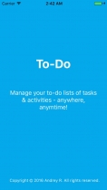 To-Do list iOS App Source Code Screenshot 3