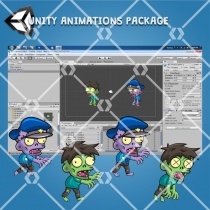 Zombie Pack Enemy 2D Game Character Sprite Screenshot 3
