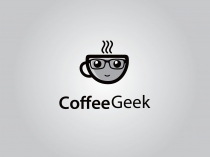 Coffee Geek - Cafe Logo Template Screenshot 1