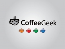Coffee Geek - Cafe Logo Template Screenshot 2
