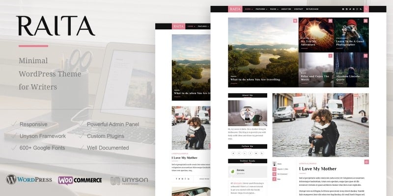 Raita - Minimal WordPress Theme For Writers