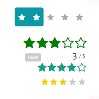 Pure CSS Star Rating Widgets