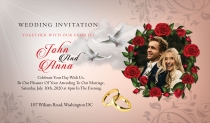 Wedding Invitation 2 Flyer Template Screenshot 1
