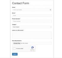 Advanced contact form with PHP Ajax And Bootstrap Screenshot 1