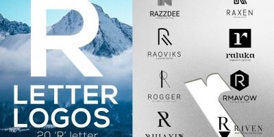 20  R Letter Alphabetic Logos