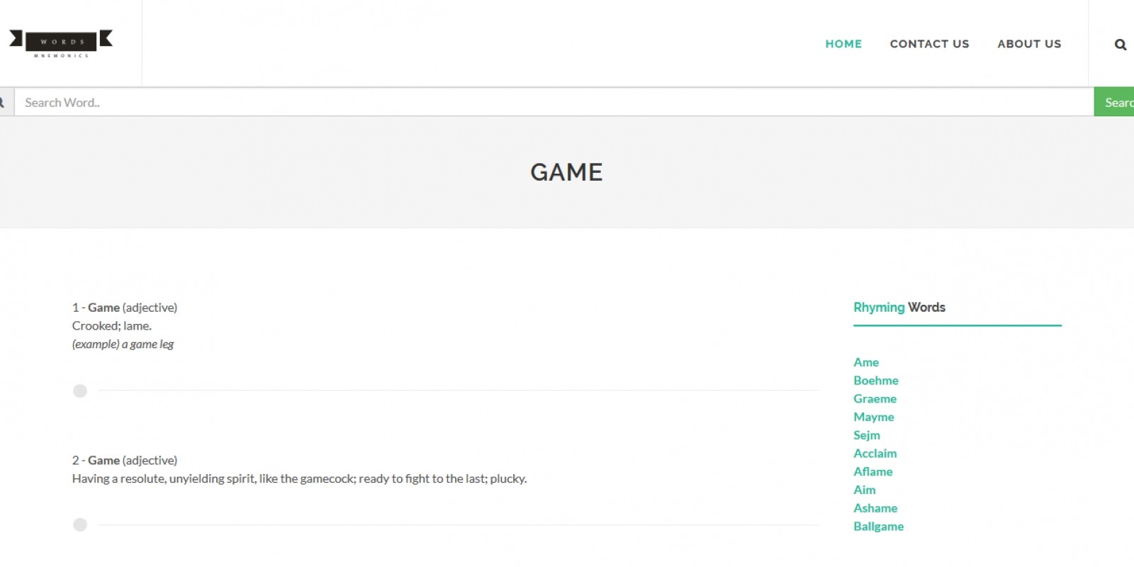 PHP Dictionary Script