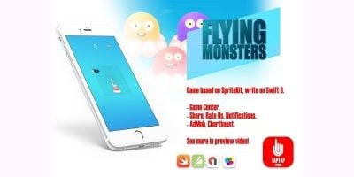 Flying Monsters - iOS Xcode Source Code