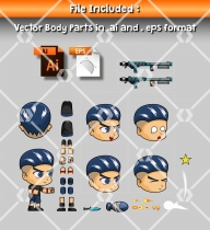 Aex - Boy 2D Game Character Sprite Screenshot 2
